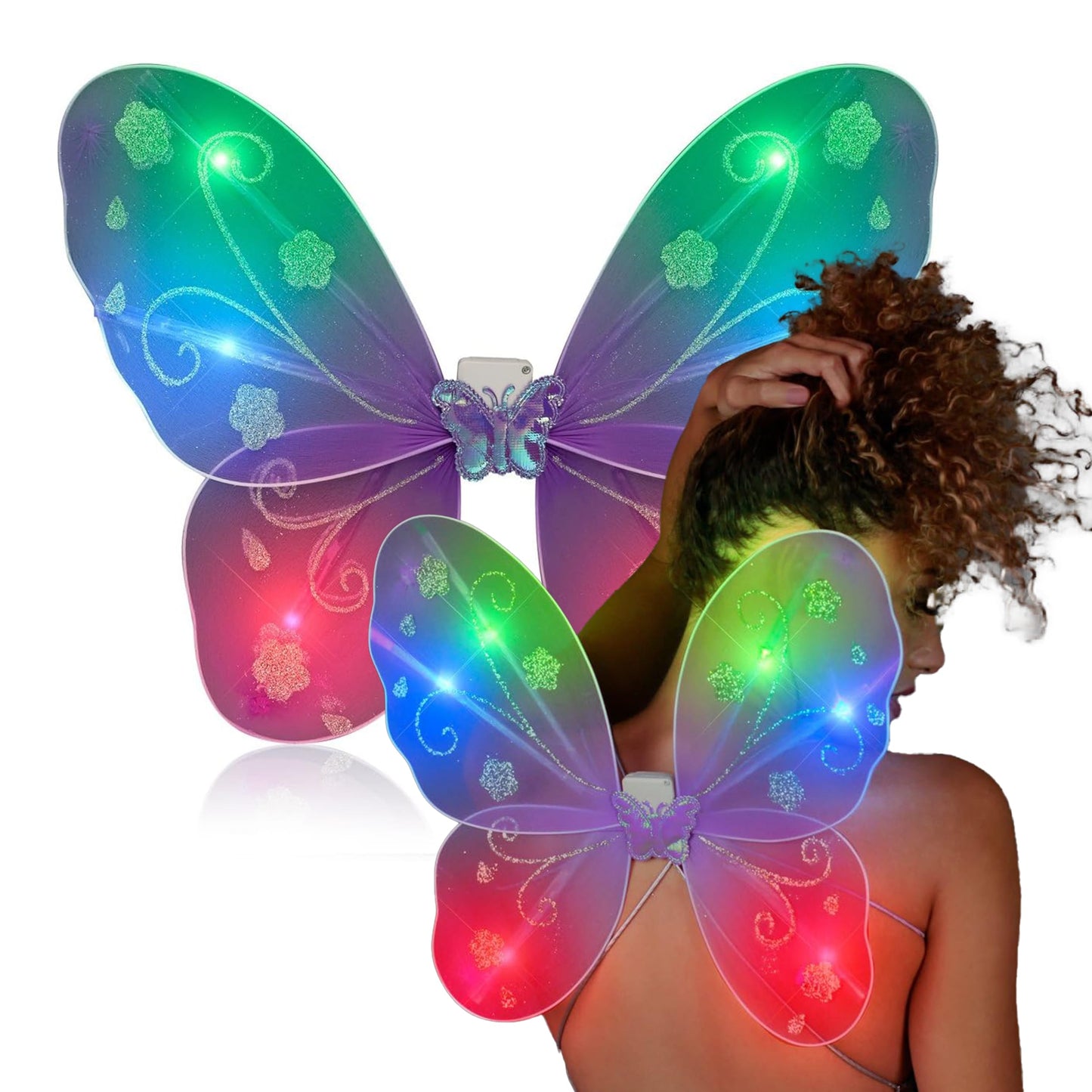 Light Up Purple Fairy Butterfly Wings