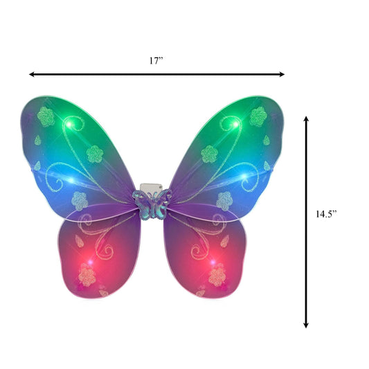 Light Up Purple Fairy Butterfly Wings