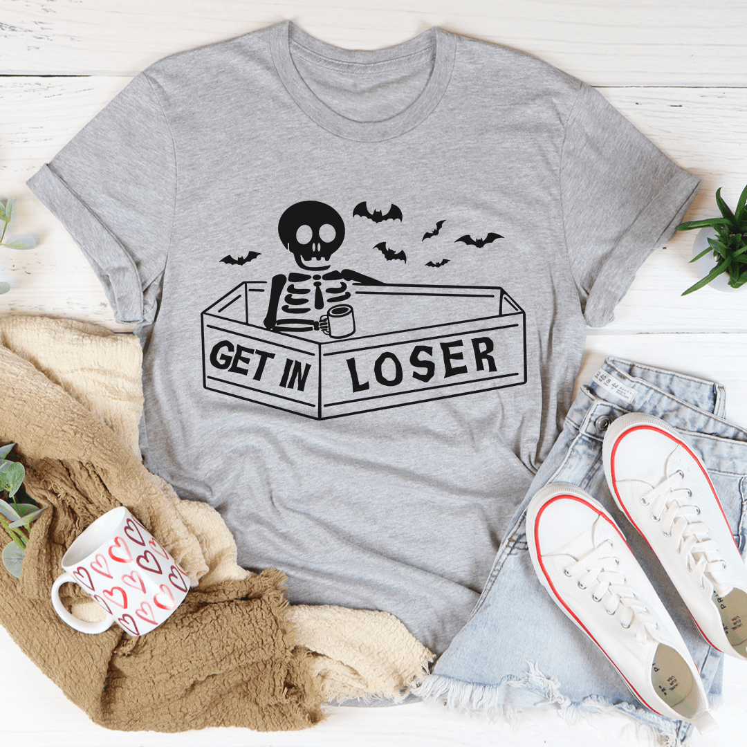 Get In Loser Halloween Tee-2