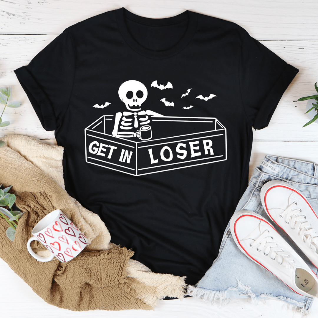 Get In Loser Halloween Tee-0