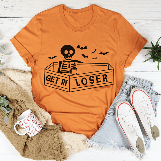 Get In Loser Halloween Tee-1