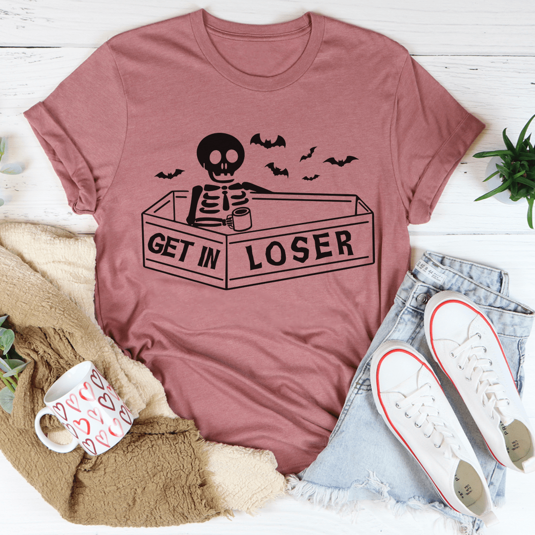 Get In Loser Halloween Tee-3